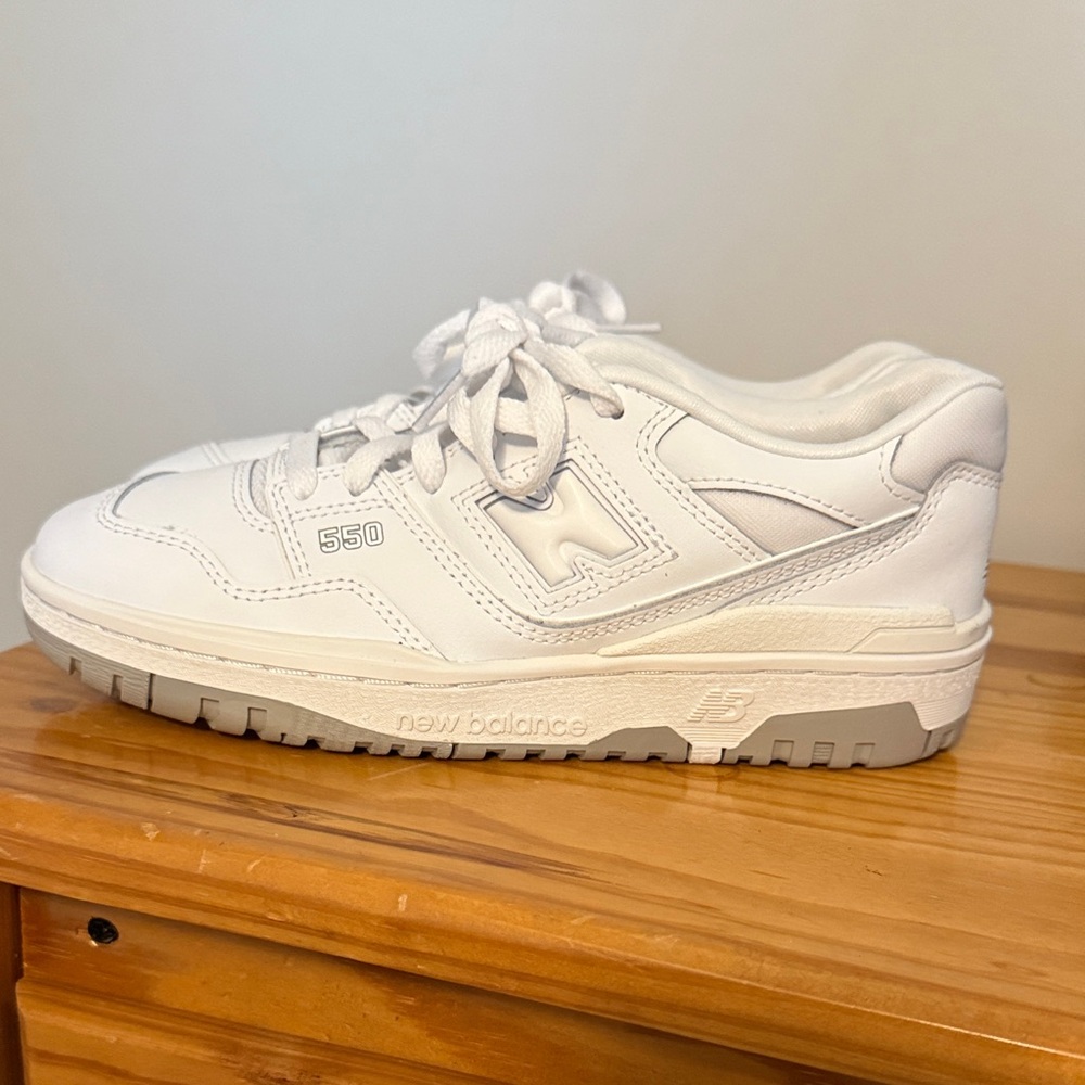 New Balance 550 All-White Sneakers
